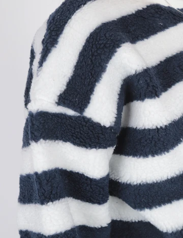 Bluza Dazy, alb/bleumarin, S