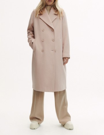 Palton Reserved, crem, L