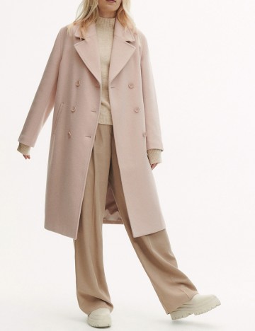 Palton Reserved, crem, L