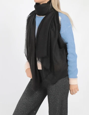 Esarfa s.Oliver, negru, ONE SIZE