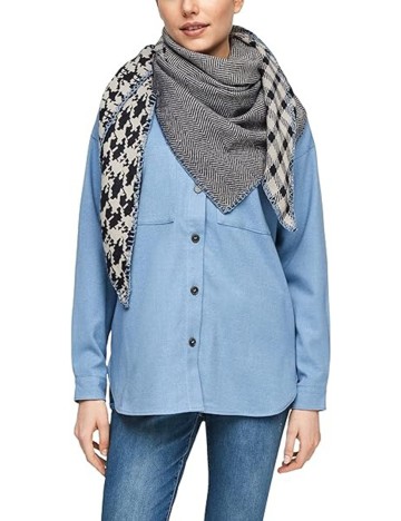 Fular s.Oliver, gri, ONE SIZE