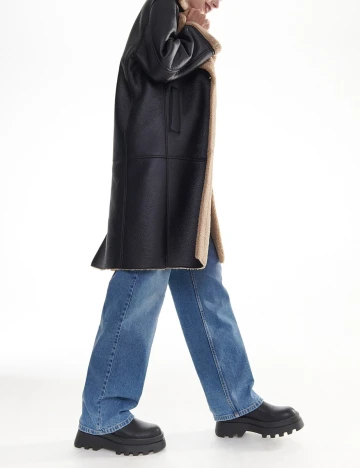 Palton Reserved, negru, M