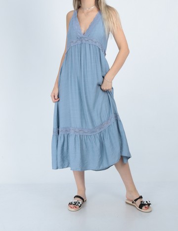 Rochie medie SHEIN, albastru, S