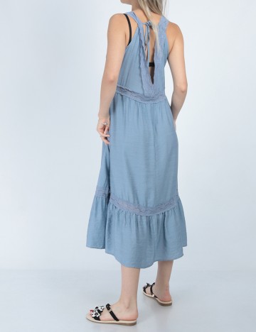 Rochie medie SHEIN, albastru, S