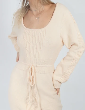 Rochie scurta SHEIN, crem, M