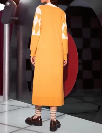 Rochie medie SHEIN, portocaliu, M Portocaliu