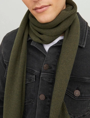 Fular Jack&Jones, verde, ONE SIZE
