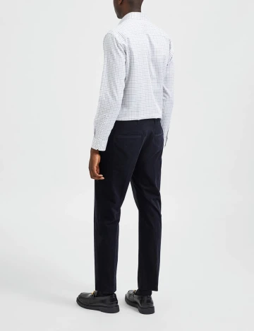 Pantaloni Selected, bleumarin inchis