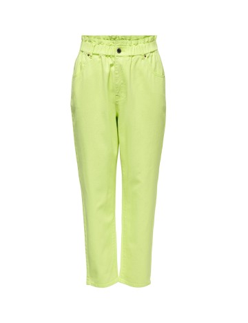 Pantaloni Only, verde neon, M/34