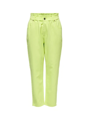 Pantaloni Only, verde neon, M/34