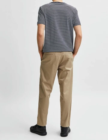 Pantaloni Selected, maro deschis, W30/L32