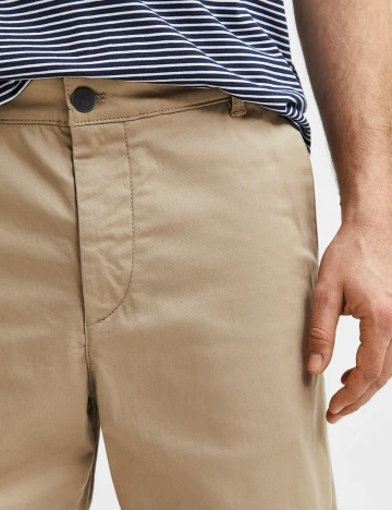 Pantaloni Selected, maro deschis, W30/L32