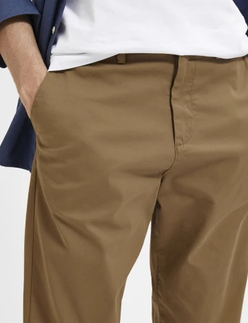 Pantaloni Selected, maro, W32/L32 Maro