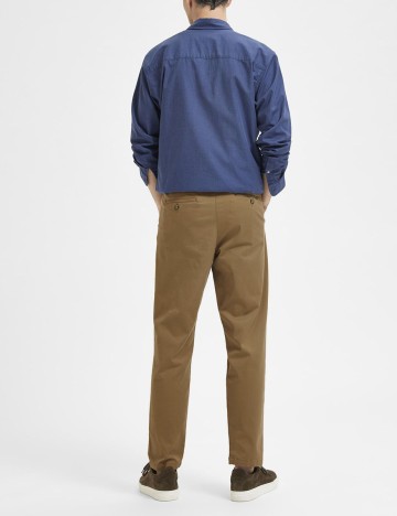 Pantaloni Selected, maro, W32/L32