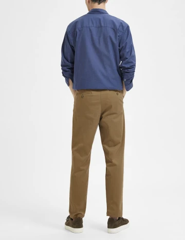 Pantaloni Selected, maro, W32/L32 Maro