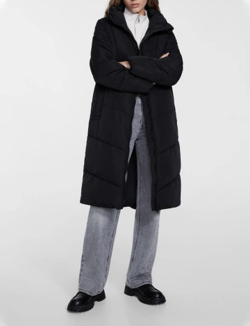 Geaca Stradivarius, negru, L