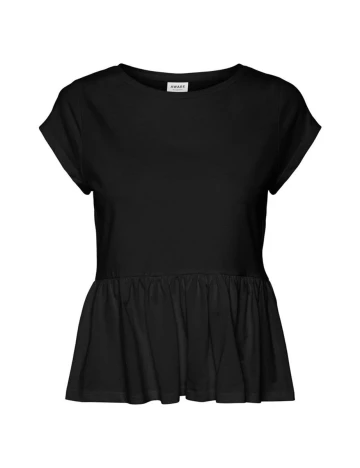 Tricou Vero Moda Curve, negru, M-46/48 Negru
