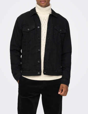 Jacheta Only, negru, L