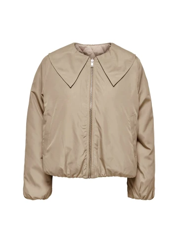 Geaca reversibila Only, bej, M Crem