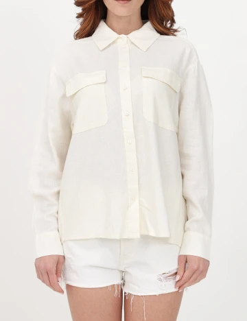 Camasa Only, ecru, M Alb