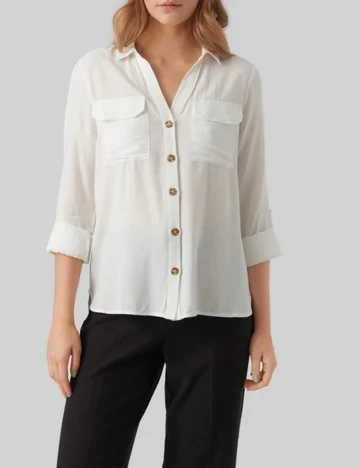Camasa Vero Moda, alb, M Alb