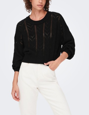 Pulover Jacqueline de Yong, negru, M