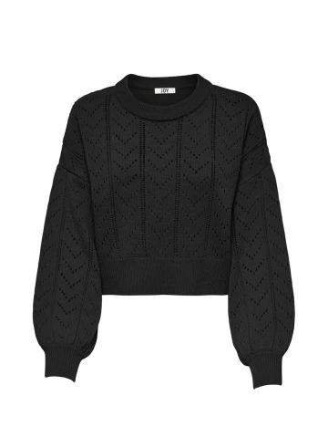 Pulover Jacqueline de Yong, negru, M Negru