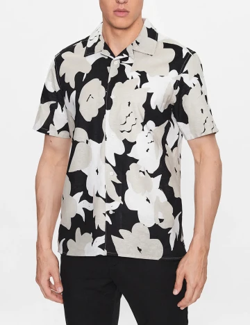 Camasa Only, crem/negru, XXL