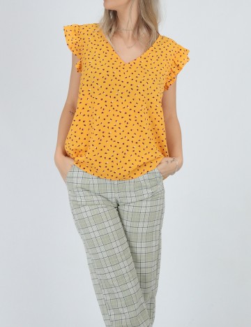 Bluza Jacqueline de Yong, galben, M