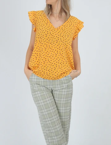 Bluza Jacqueline de Yong, galben, M Galben