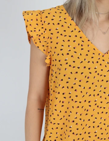 Bluza Jacqueline de Yong, galben, M Galben