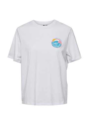 Tricou Pieces, alb, XL