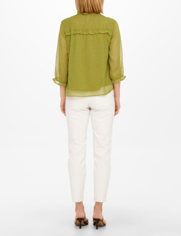 Camasa Jacqueline de Yong, verde olive