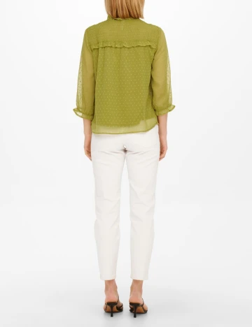 Camasa Jacqueline de Yong, verde olive Verde