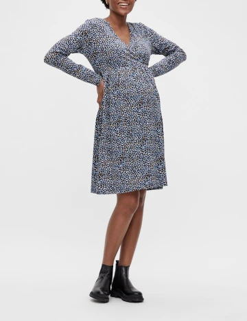 Rochie scurta Mamalicious, albastru Albastru