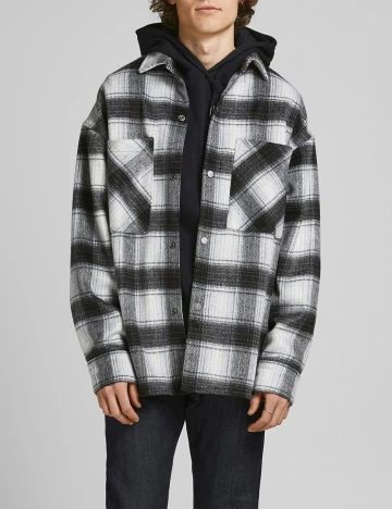 Jacheta Jack&Jones, alb/negru Alb