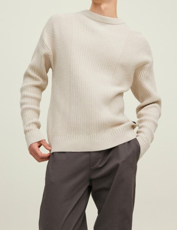 Pulover Jack&Jones, crem, XXL
