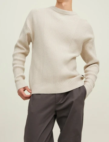 Pulover Jack&Jones, crem, XXL Crem