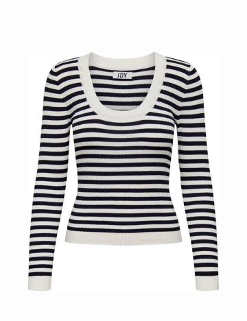 Bluza Jack&Jones, alb-negru, L