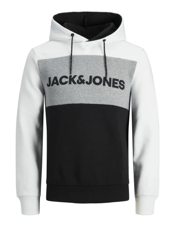 Hanorac Jack&Jones, negru/alb Negru