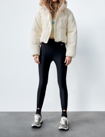 Geaca Zara, ecru, XXL