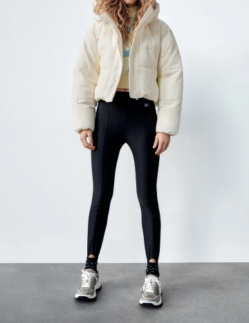 Geaca Zara, ecru, XXL