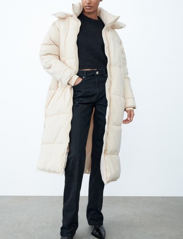 Geaca Zara, crem, XL