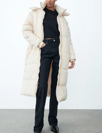 Geaca Zara, crem, XL