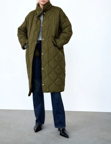 Geaca Zara, verde, M