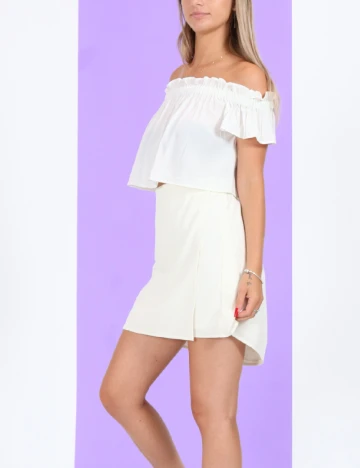 Fusta Vero Moda, ecru, 40 Alb