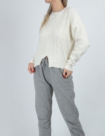Pulover SHEIN, crem, S