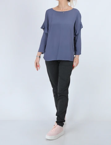 Bluza Fransa, bleumarin, M Albastru