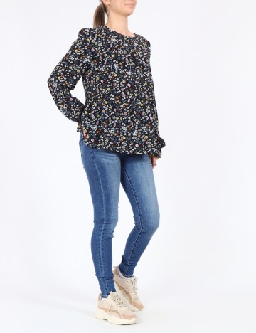 Camasa b.young, negru floral