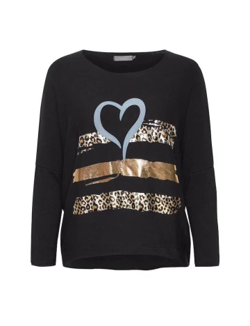 Bluza Fransa, negru, L/XL